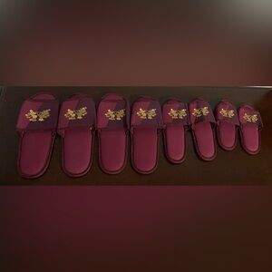 NEW 4 Pair Hong Kong Disneyland Resort Hollywood Hotel Slippers Family Mickey